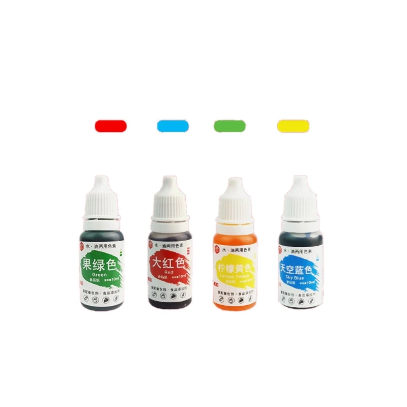10ml Natural Ink Food Coloring Cake Pastries Cookies Liquid Dye Pigment Baking Decor Fondant Cooking Icing DIY Crafts