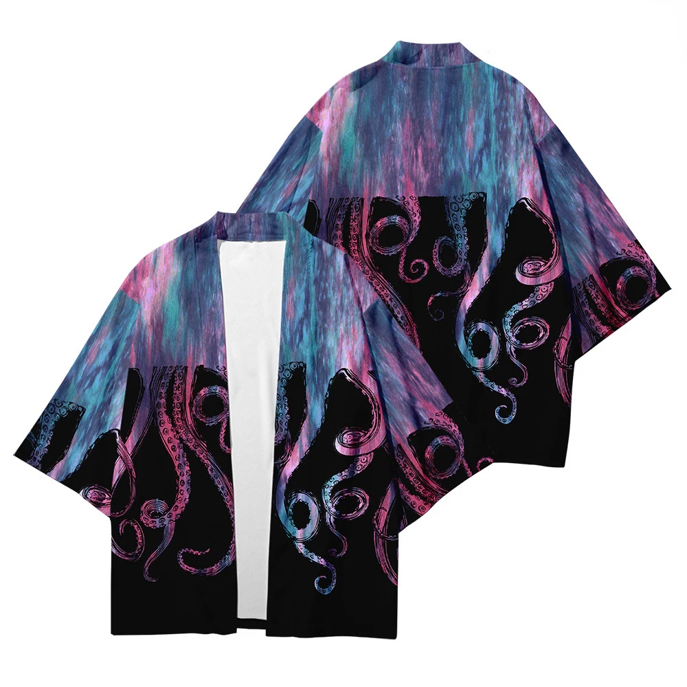 Plus Size Japanese Kimono Cardigan