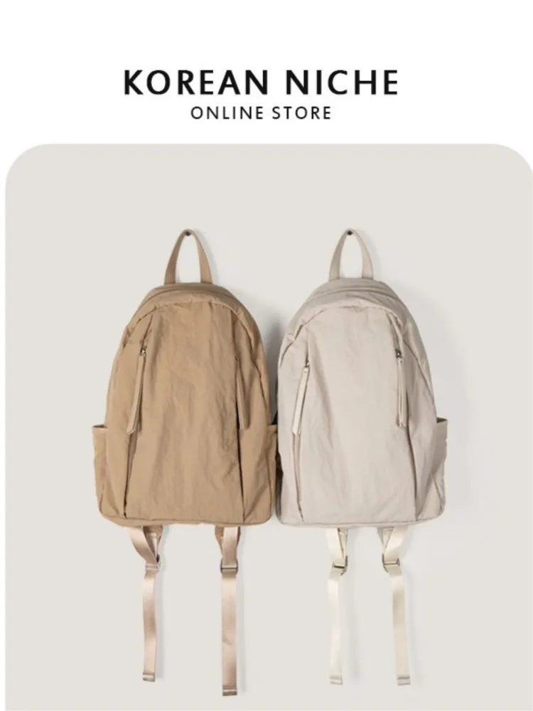 

Женский вместительный школьный нейлоновый рюкзак модная новая сумка через плечо, роскошная дизайнерская Студенческая легкая сумка, универсальная Повседневная