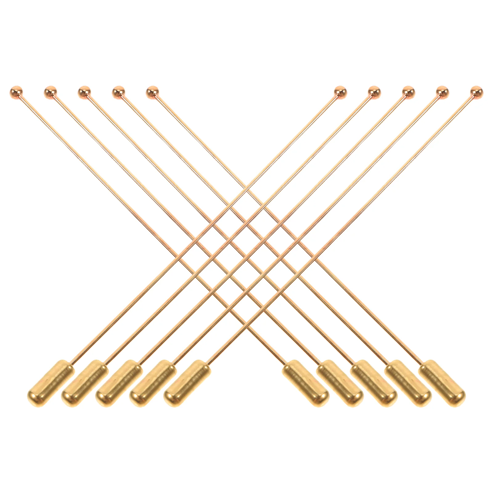 10pcs 스테인레스 스틸 브로치 스틱 핀 금속 옷깃 핀 스토퍼 장식 머리 핀 꽃꽂이 공예 프로젝트
