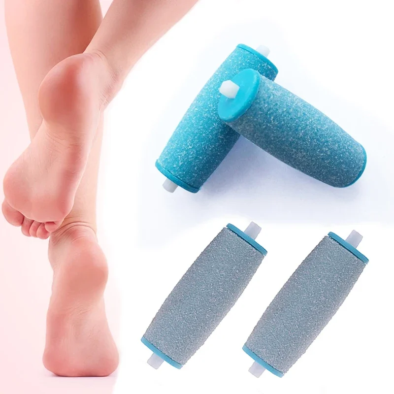 4pcs High Quality Extra Coarse Replacement Roller Heads For Scholls Velvet Smooth Electric Foot File Express Pedi Skin Remover