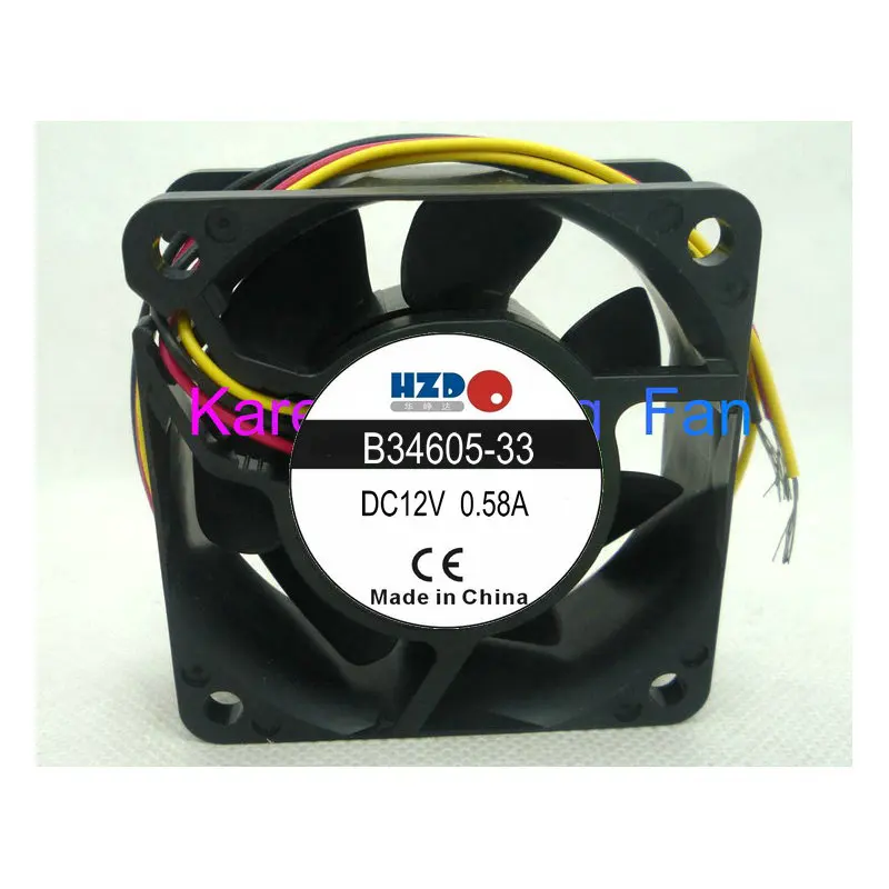 Новый оригинальный 6 см TA225DC Φ 6025 12v 0.58a 3WIRE охлаждающий вентилятор для ноутбука