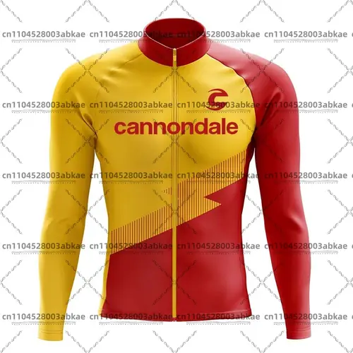 Cannondale Men's Long Sleeve Thin Cycling Jersey Spring and Autumn Anti-UV Mesh Mountain Bike Clothing - Image 4