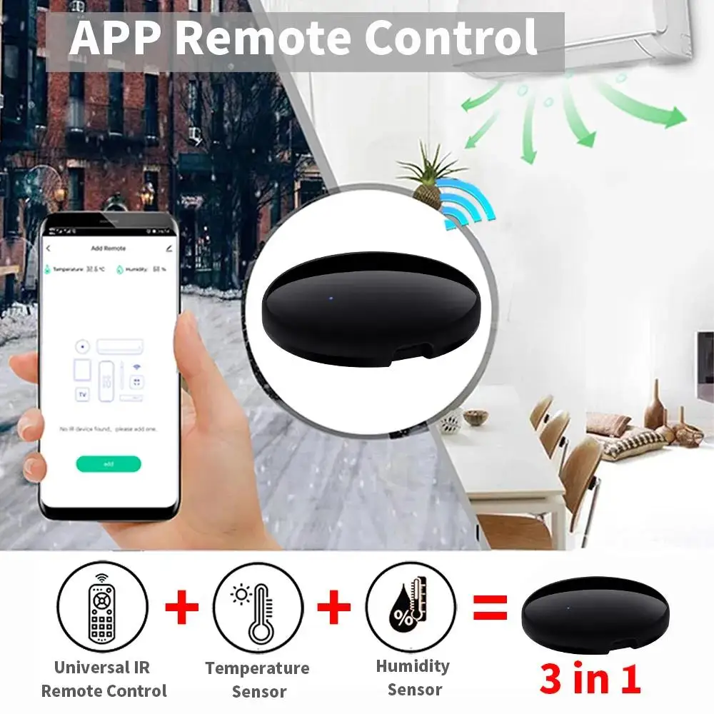 Tuya WiFi Universal IR Remote Controller Intelligent Switch for TV Air Conditioner Voice Control Alexa Google Smart Home Alice smart switch smart universal remote control smart ir remote control bluetooth voice remote control