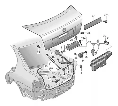 1PC Trunk plate Trunk Motor Guard Spare Latch For Volkswagen Jetta Automobiles Accessories Exterior Parts Lids Parts