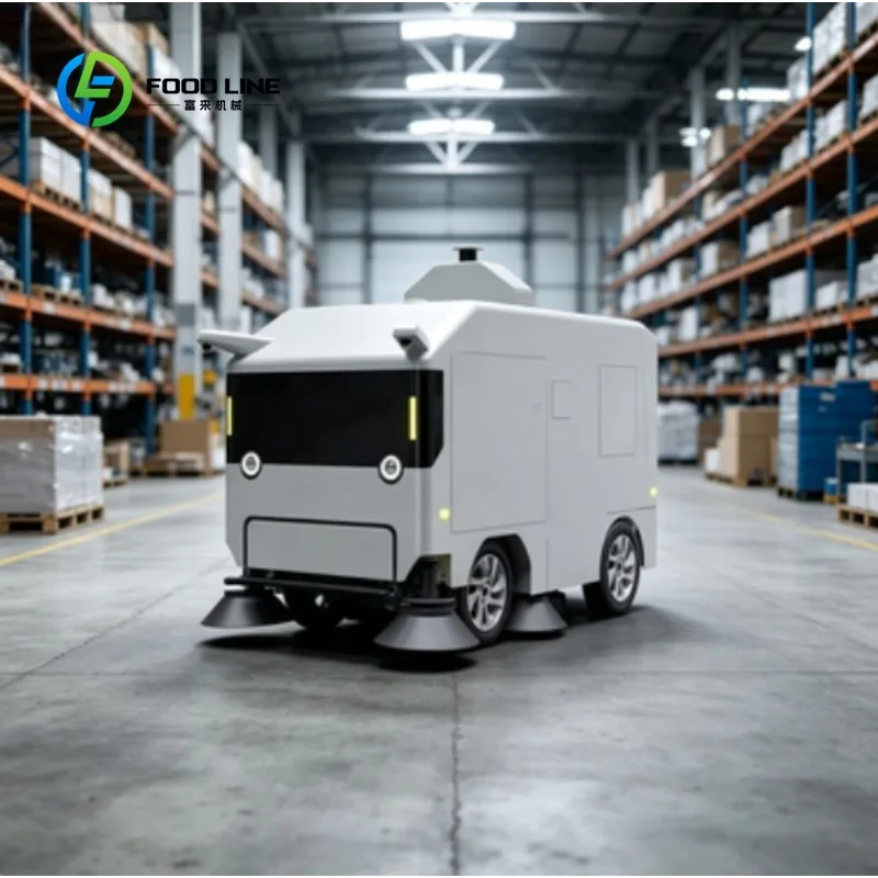 Spazzatrice Stradale Autonoma C6 Personalizzata con Intelligenza Artificiale, Robot di Pulizia Intelligente per Strade Urbane, Parchi e Aree Industriali