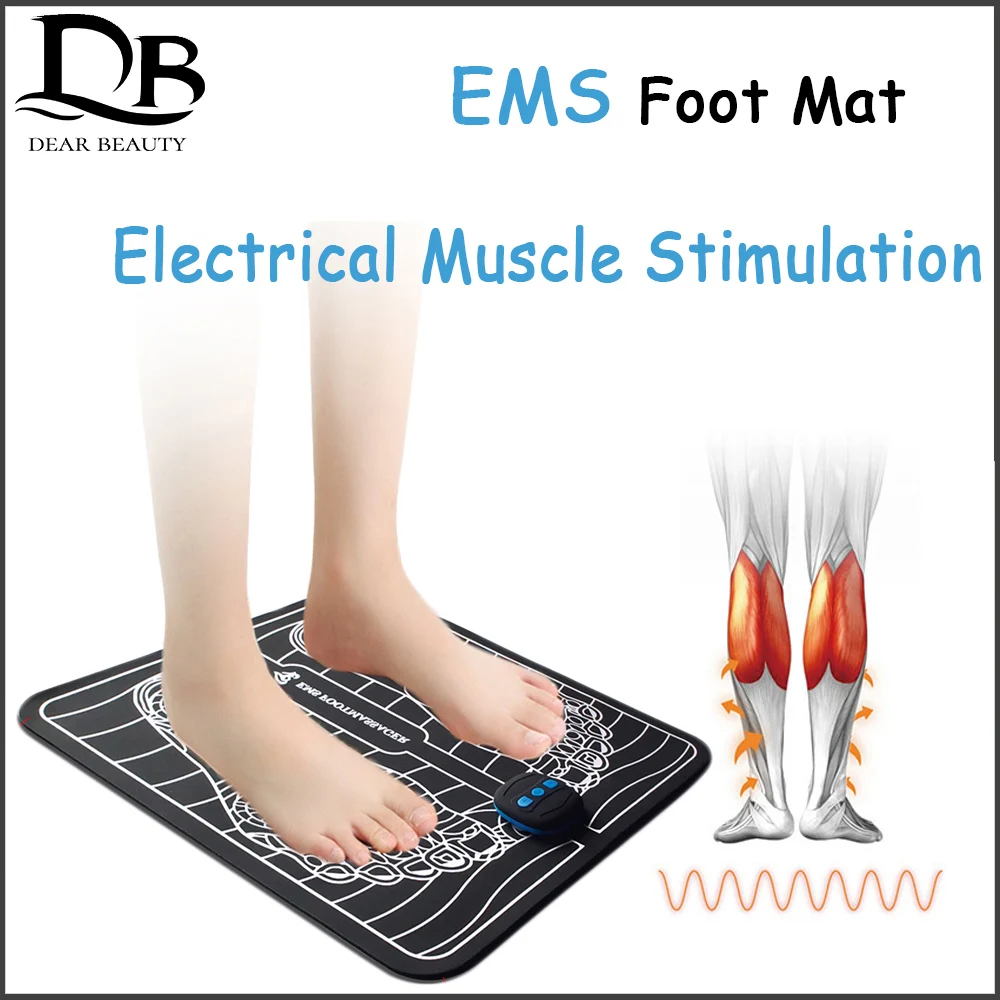 Electrical Muscle Stimulation EMS Foot Mat Massage Contraction Relax