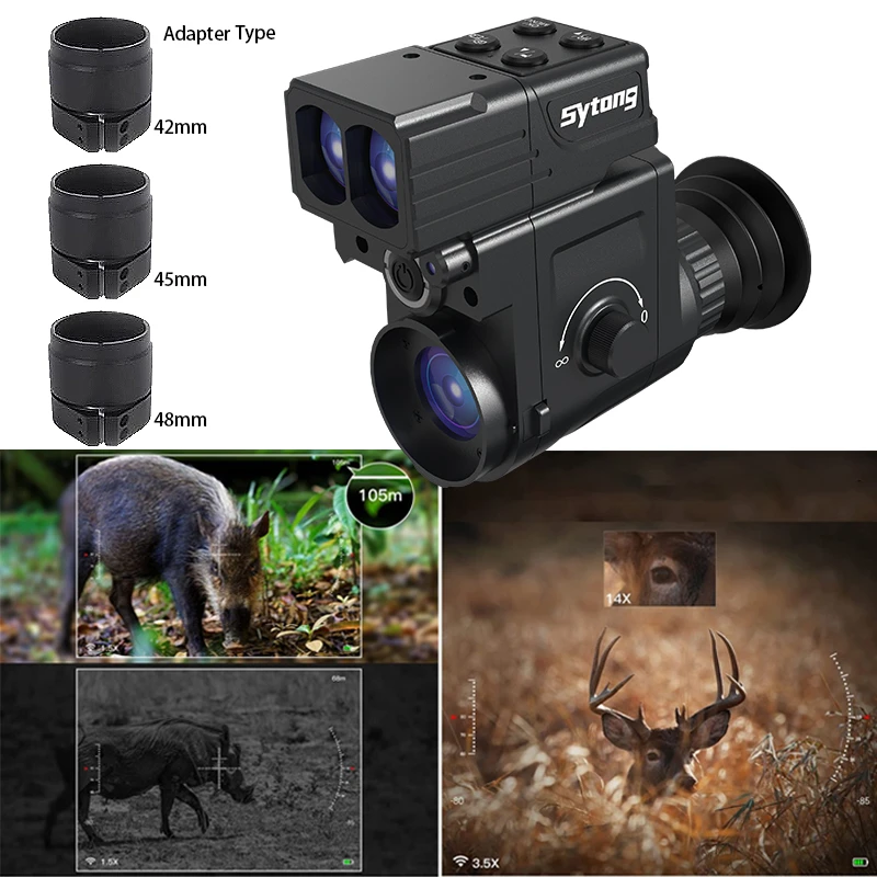 Sytong HT77LRF 1080P Night Vision Monocular With 1000m Laser
