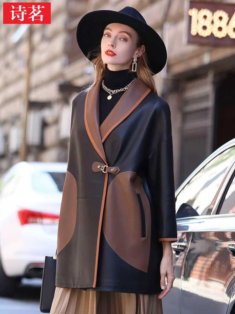 Рисунок 4 - Новинка, Женское пальто Haining из натуральной кожи