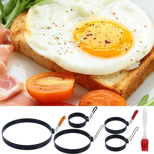 Egg Ring Molds for Cooking - 5Pcs Stainless Steel Ring Mold Egg