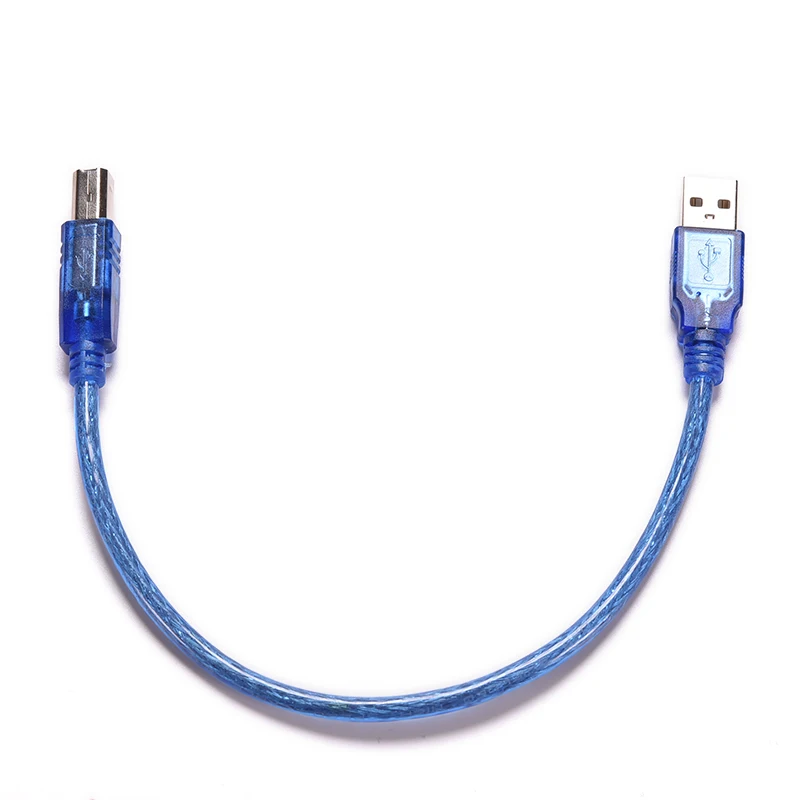 Transparent Double Shielded USB 2.0 Printer Cable for High Speed Printing