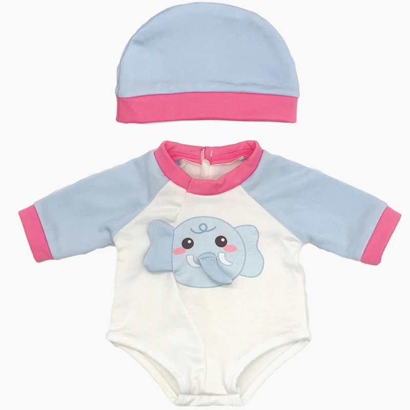 Doll Winter Clothes Fits for 17 Inch Baby Doll Kitty Outfit Set for 40cm Reborn Baby Doll Coat Hoodie Suit for Toy Wear