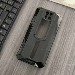 Durable Soft TPU Silicone Black Transparent Phone Case for Ulefone Armor 24 (Black)