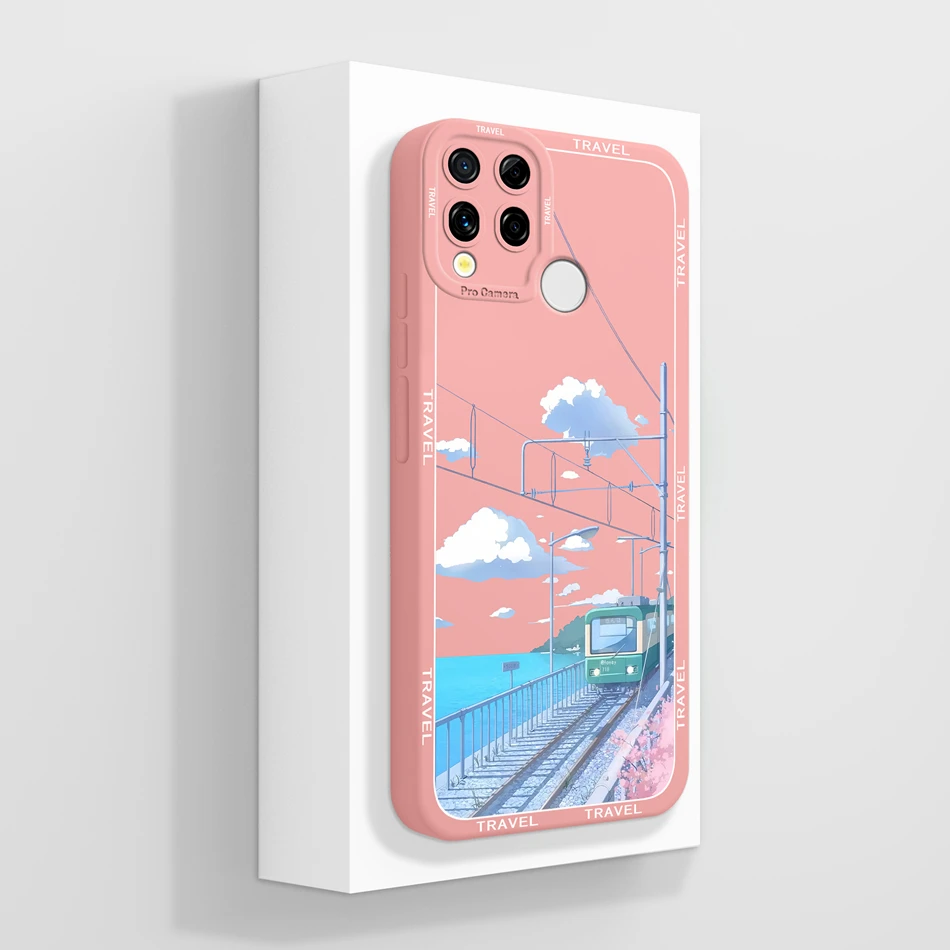 Cute Cartoon Soft Shockproof Liquid Silicone Phone Case -  Bumper Housing Capa