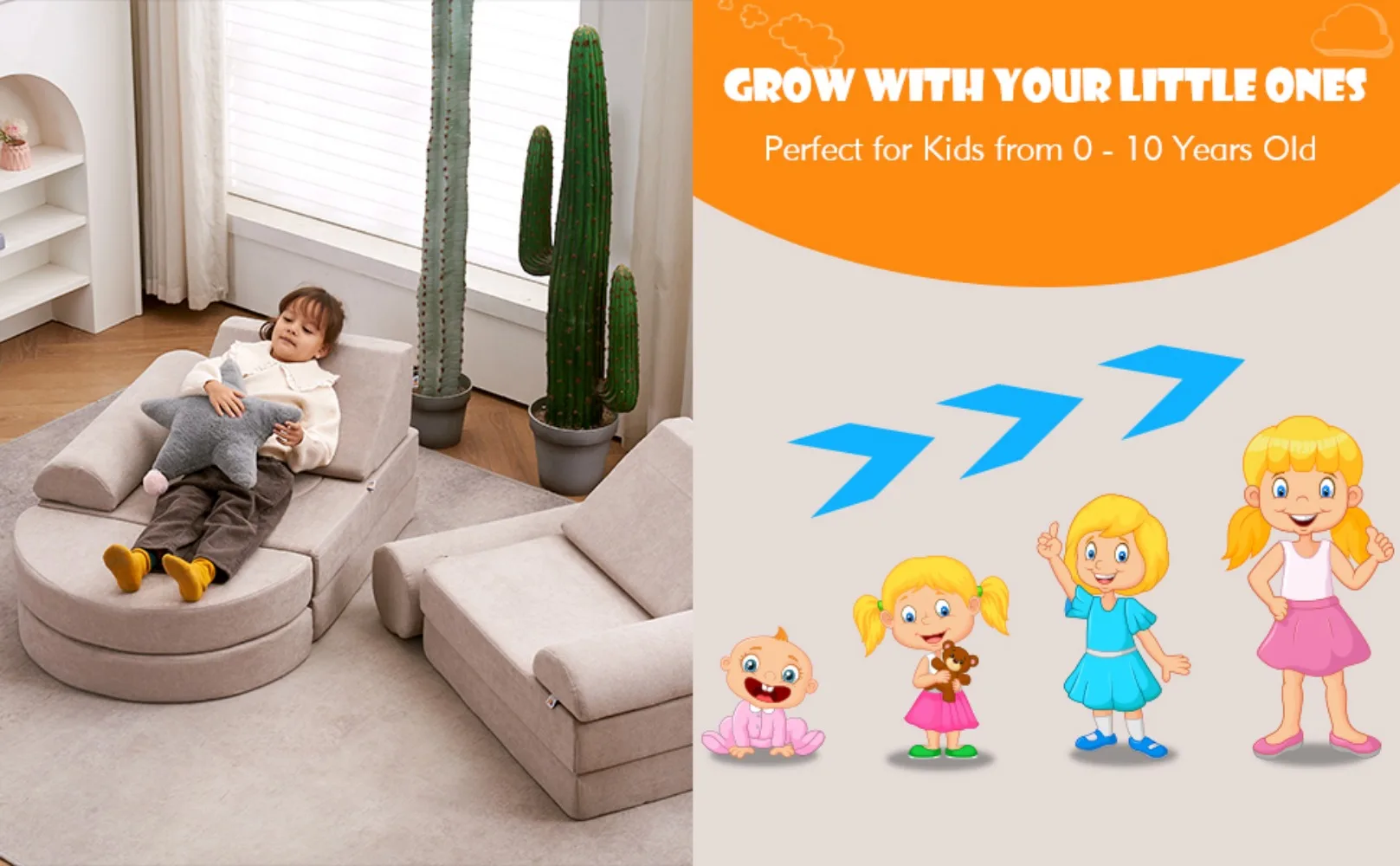kids play couch