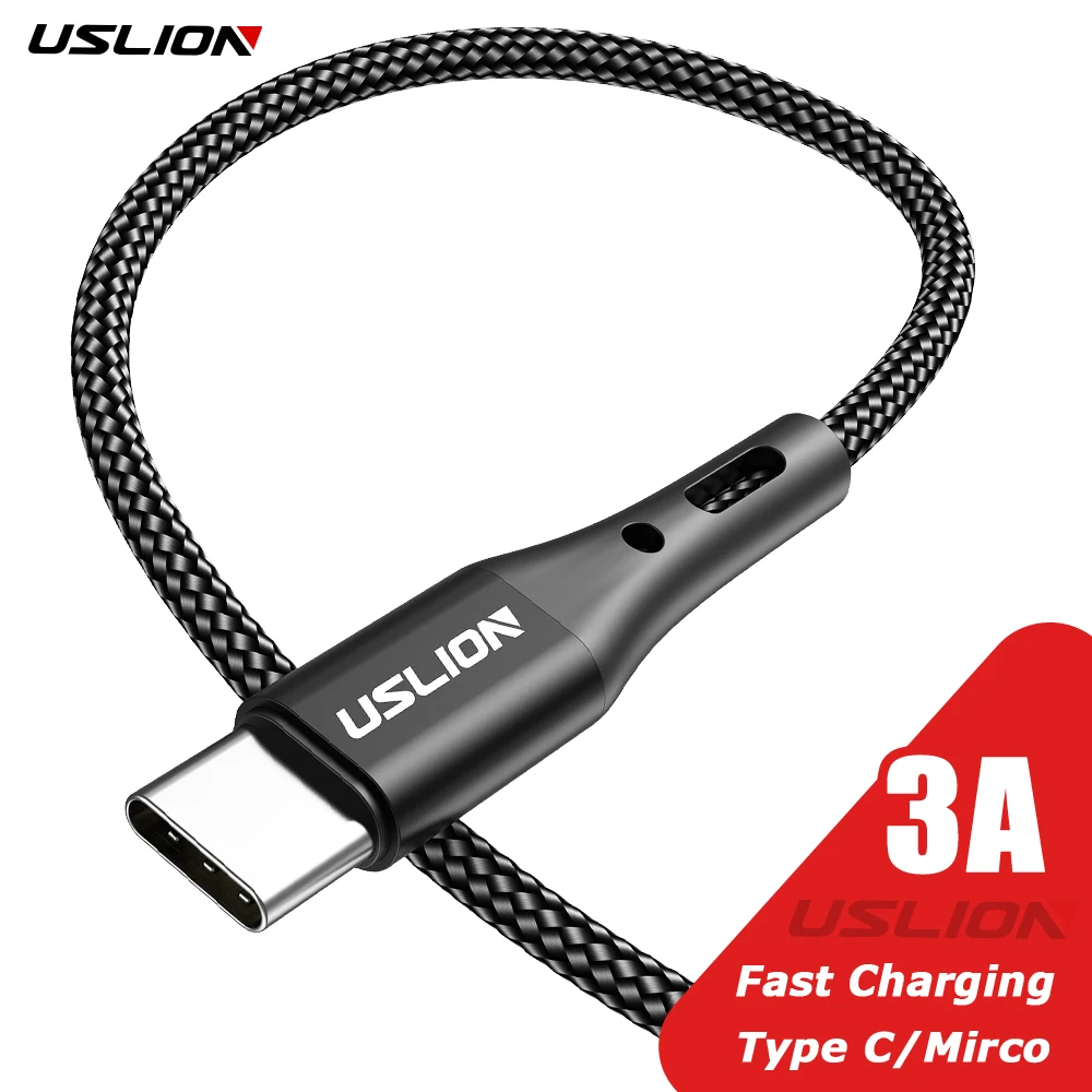 uslion-3a-usb-type-c-cable-mobile-phone-fast-charging-data-mirco-type-c