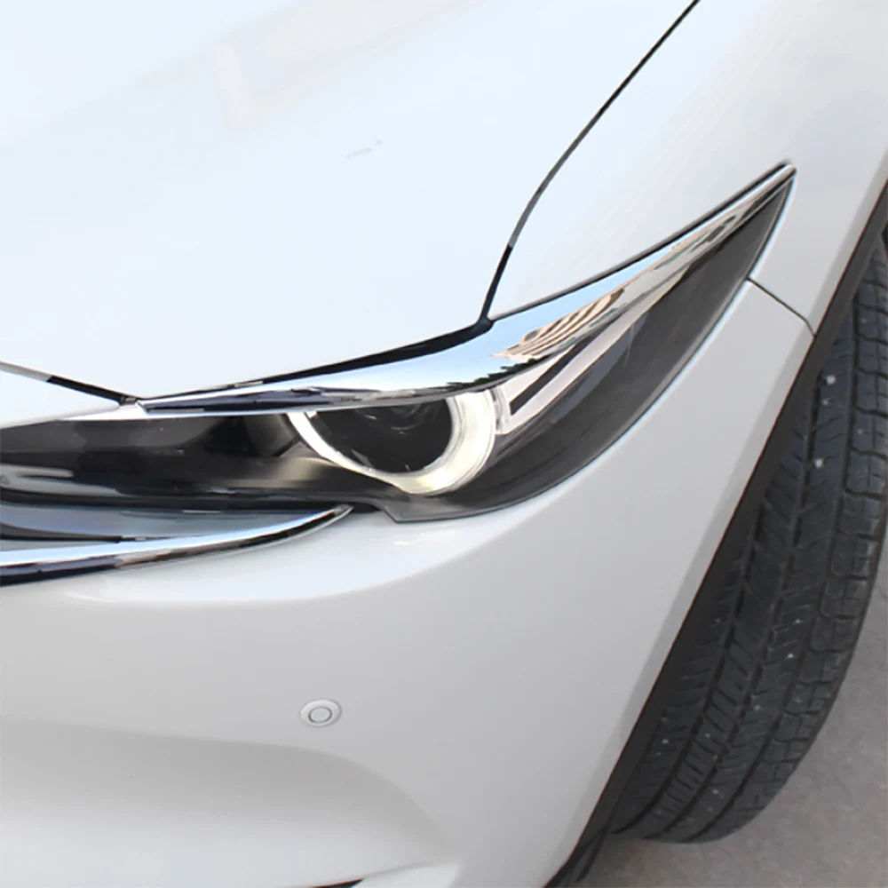 

Хромированный налобный фонарь для Mazda CX-5 (KF) 2017-2021, аксессуары