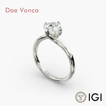 IGI Twisted Solitaire Lab Diamond Ring 1