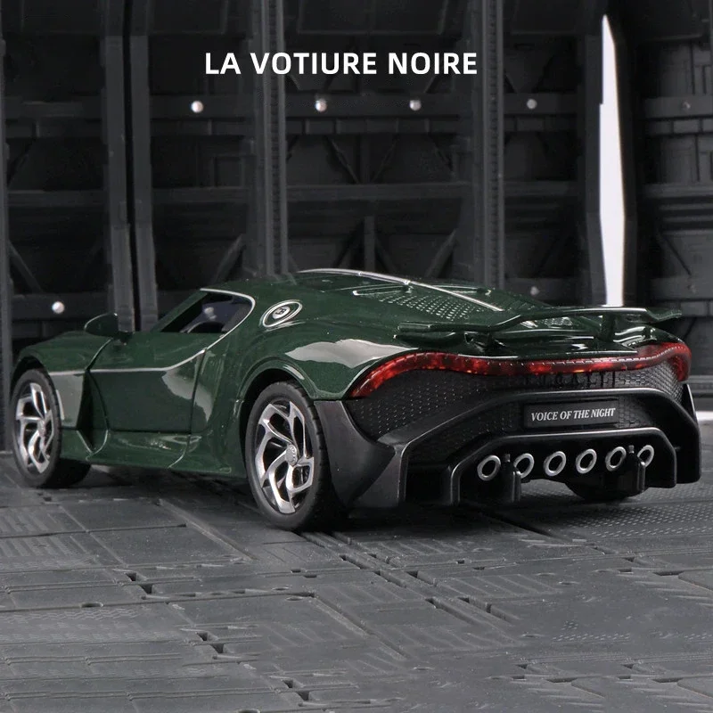 1:24 Bugatti La Voiture Noire Black Dragon Supercar Toy Alloy Car Diecasts & Toy Vehicles Car Model Car Toys For Children 4