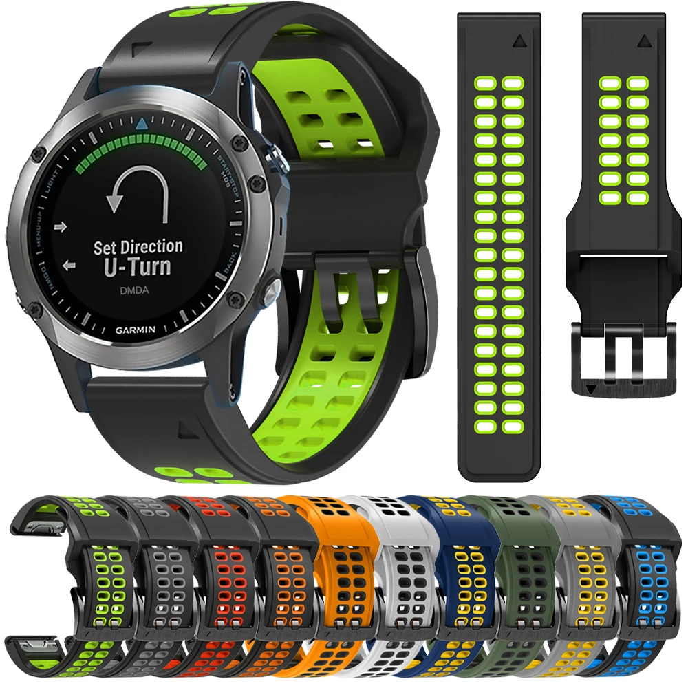 Cinturino In Gomma Ufficiale Per Garmin Tactix 7 Pro Delta/D2 Delta Px/Quatix 7 5 6 Band 22 26Mm Easyfit Braccialetto Accessori