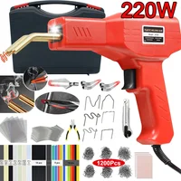 Upgraded 220W / 50W Plastic Welder 2 in 1 Plastic Welding Kit Hot Stapler Soldering Gun Car Bumper Repair Kit for Plastic Repair