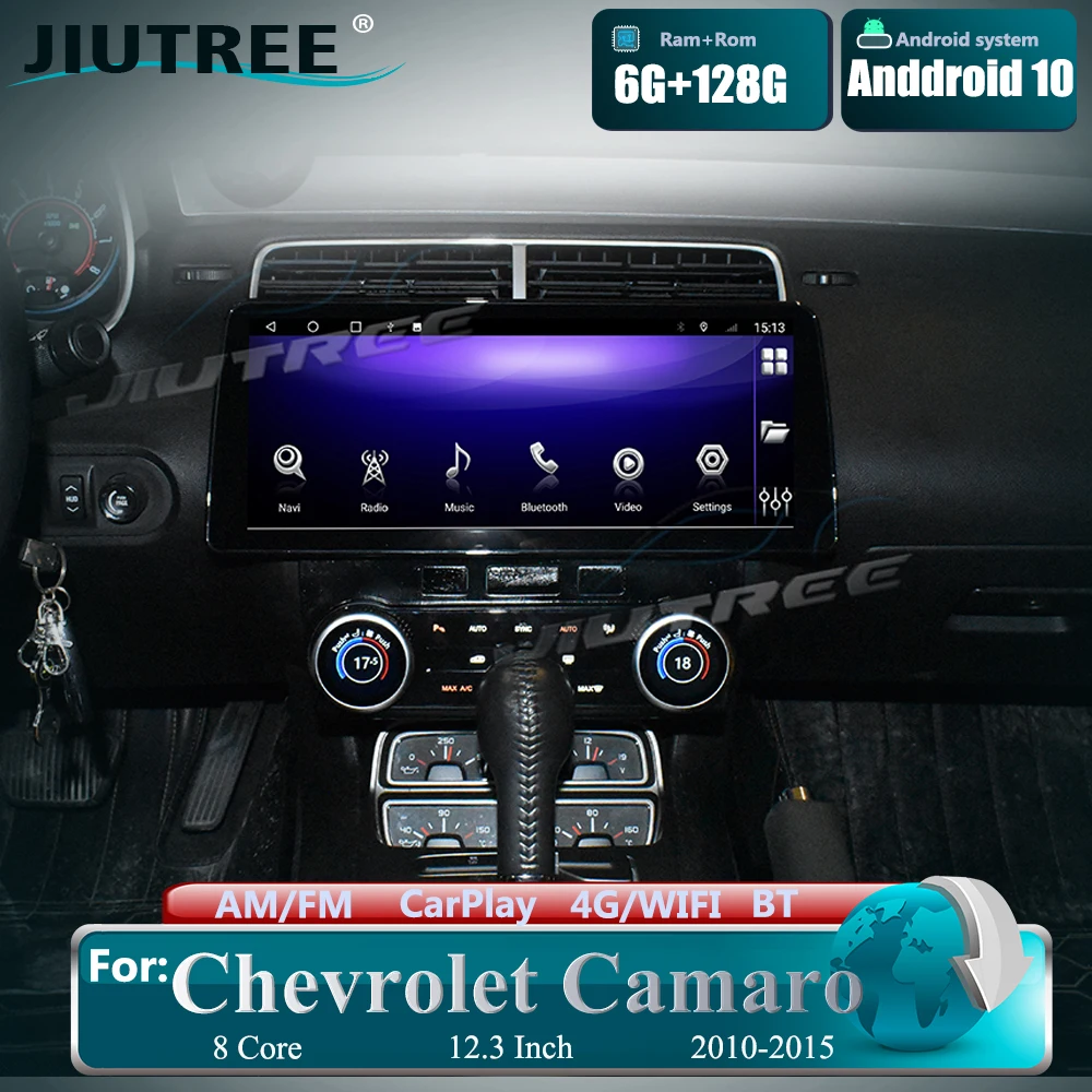 

128GB Car Radio For Chevrolet Camaro 2010 2011 2012 2013 2014 2015 DVD Player GPS Navigation Head Unit 2 Din Car Stereo Receiver