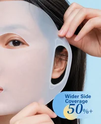 Ergonomic 3D Facial Mask Cover with Ear Hooks (Clear)