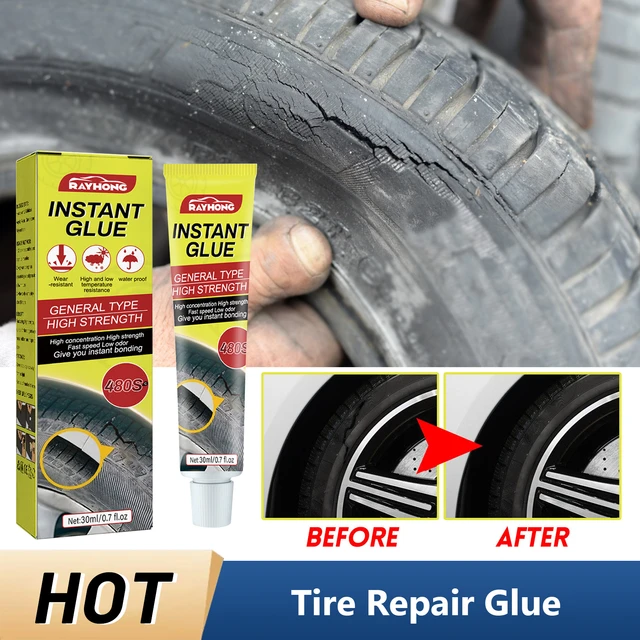 Tire Repair Glue Quick Bonding Fast Dry Tire Repair Glue for Bicycle/Car  Tires 