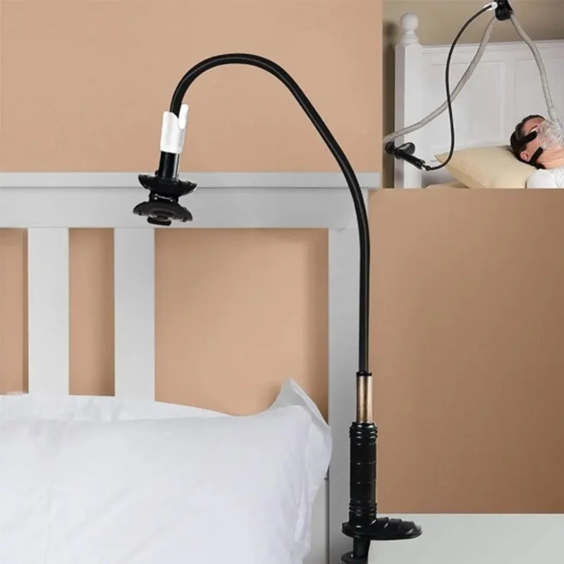 BMC CPAP Hose Holder Mask Holder With C-shaped Clip 360° Rotation Adjustable Height Prevent Condensation From Accumulating 2