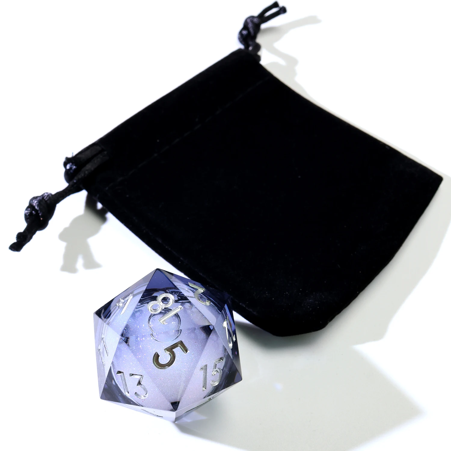 30MM Large D20,Polyhedral Resin DND D20 Dice Set,Liquid DND D20 Gift For Board Games Role Playing Table Game-Liquid 1