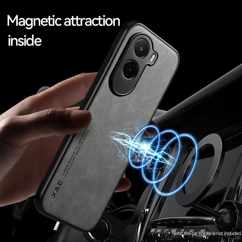 Luxury Leather Texture Shockproof Silky Feel Case with Magnetic Attraction