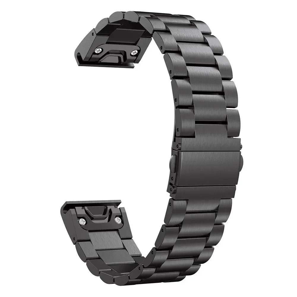 Premium Stainless Steel Metal Watch Strap Band, QuickFit 22/26mm