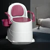 Removable Elderly Commode Chair, Anti-Odor Portable Toilet, Household Bedside Restroom,  Mobile Seat, Flexible Restroom Chair 1