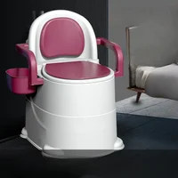 Removable Elderly Commode Chair, Anti-Odor Portable Toilet, Household Bedside Restroom,  Mobile Seat, Flexible Restroom Chair 1