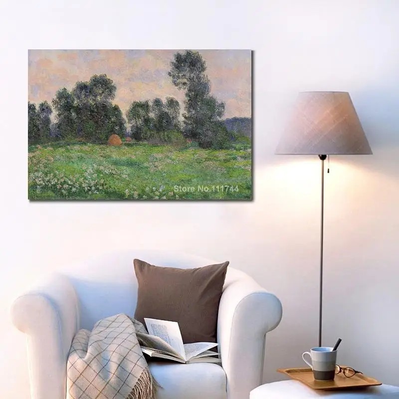 

Копия масляных картин известный художник луг в гверни Клод Моне Искусство ручной работы для домашнего украшения стен