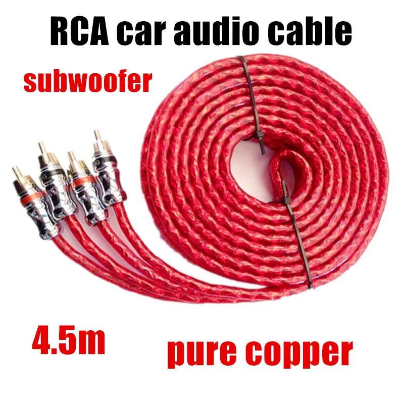 RCA Subwoofer, Acessórios, 4.5m, 1Pc