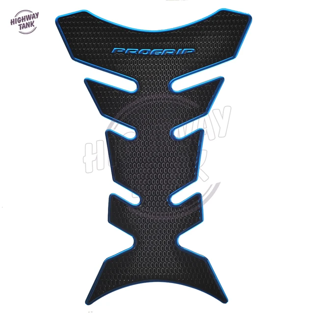 3D Motorcycle Sticker Decal Gas Oil Fuel Tank Pad Protector Case for Yamaha Suzuki Kawasaki Honda BMW Harley Blue
