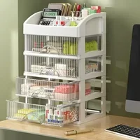 Hot Drawer Makeup Organizer Large Capacity Plastic Makeup Storage Box Lipstick Holder Large Capacity Office Supplies Storage Box 2