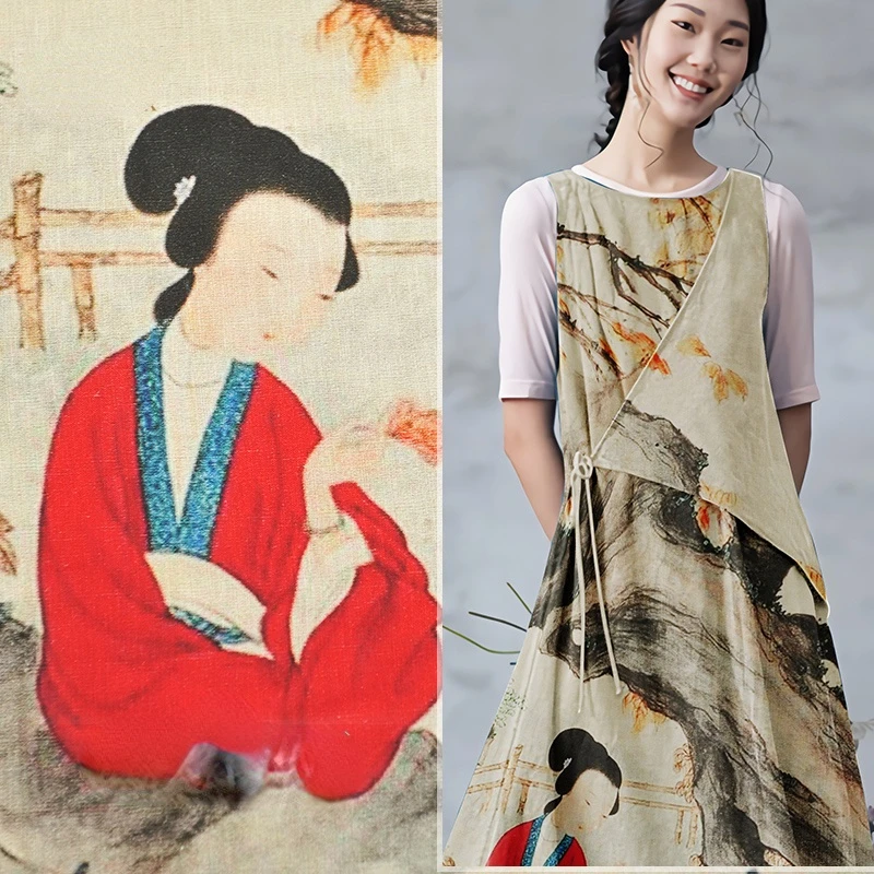 

Chinese Style Tulle Silk Fabric Silk Fashion Women's Clothing Designer Vintage Style Cloth for Sewing Clothes Materi Wholesale