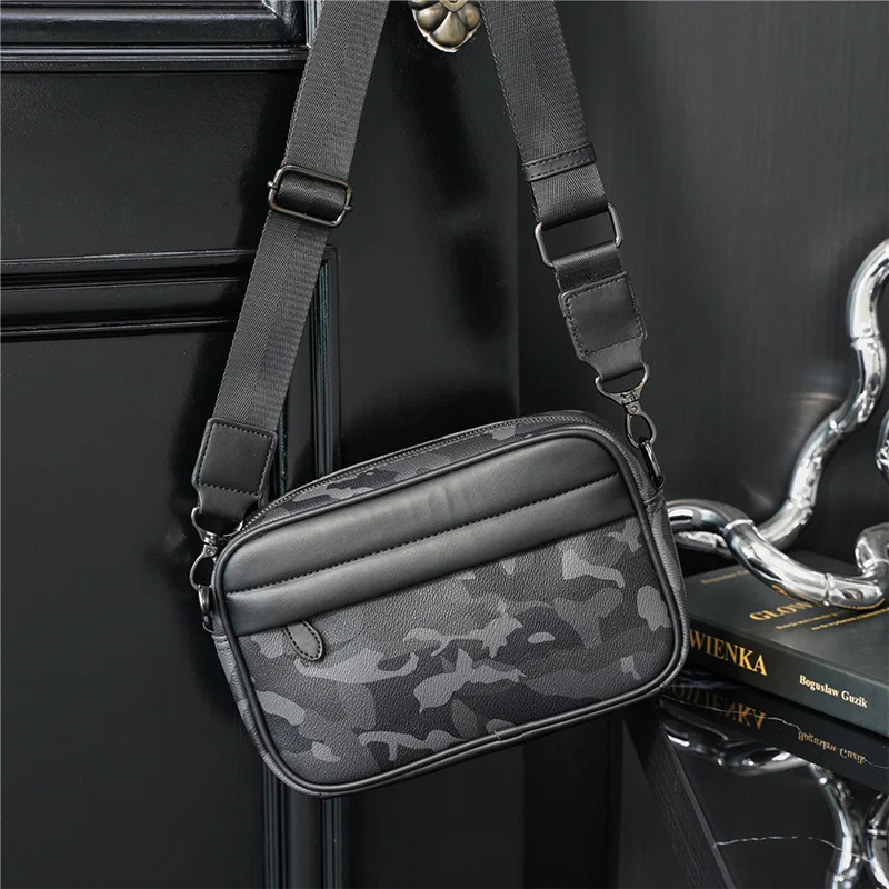 Luxury Plaid Crossbody Bag Men Brand Design PU Leather Shoulder Bag Man  Business Messenger Bag Male Mobile Phone Bag Falp Bag - AliExpress