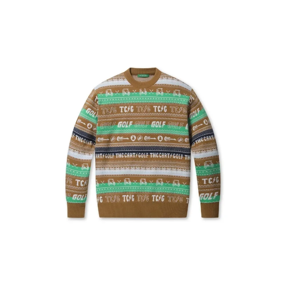 New Keep It Cozy in StyleFall's Luxury Designer Men's Knit Sweater in A Unique Striped Design That's Sophisticated and Versatile