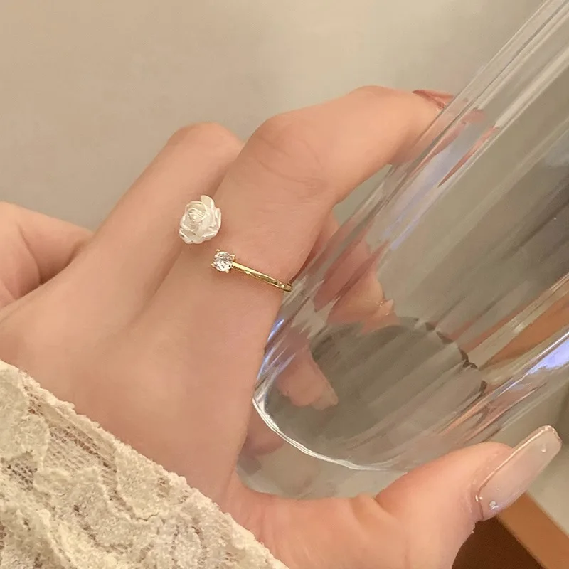 925 Sterling Silver Unique Simple Ring For Women Jewelry Finger Open Vintage Handmade Ring Allergy For Party Birthday Gift