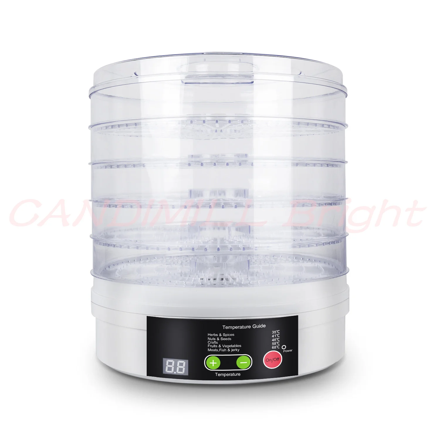 Small Household Commercial Portable Vegetables Meat Fruit Food Dehydrator 5 Layer Drying Machine
