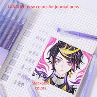 Languo 45/9 Colors Morandi Gel Pen Students Diary Scrapbook Painting DIY Gel Pen Set Color Drawing Art Markers School Supplies 4