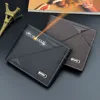 Short Men Wallets Clutch Slim Card Holder Zipper Coin Pocket Mens Print Wallet New Fashion Brand Photo Holder Small Male Purses 1