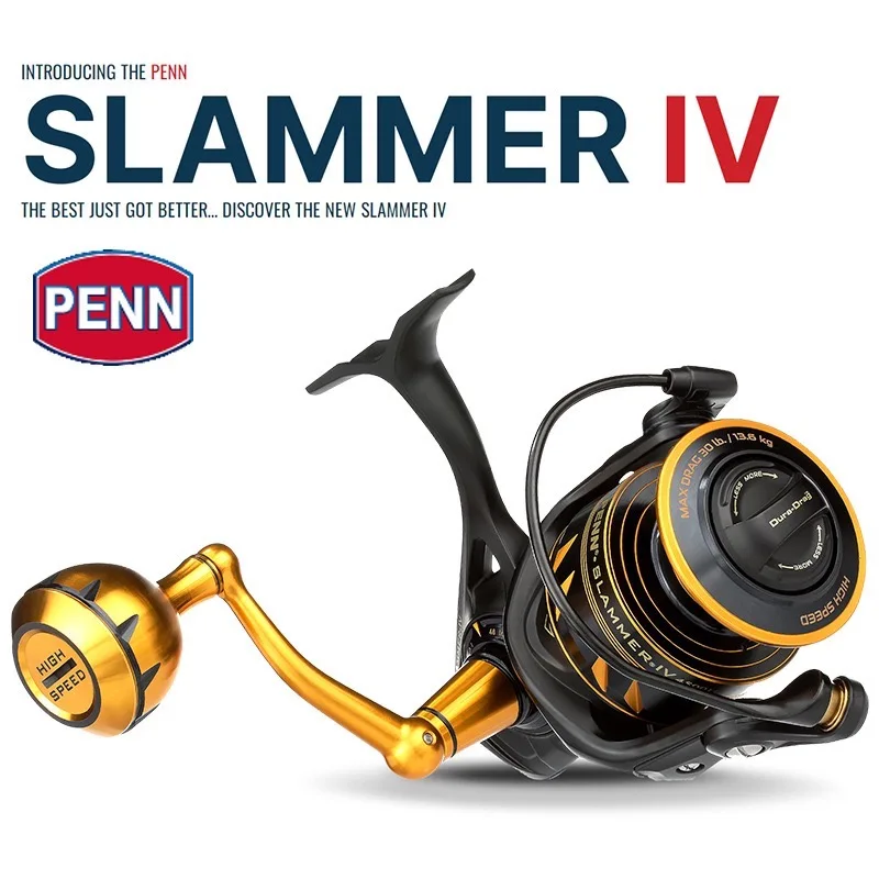 100% Original PENN SLAMMER IV 3500-10500 Saltwater Spinning
