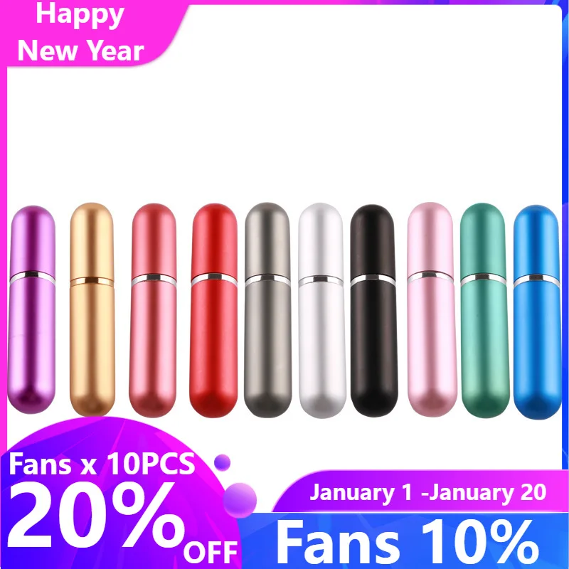1PCS New 5ml Portable Perfume Bottle Mini Aluminum Spray Travel Container with Empty Atomizer Refillable Bottles | Красота и здоровье