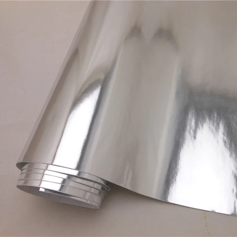 Premium Chrome/Silver Vinyl Wrap Film – 36x60 Inches, 3ft X 5ft, DIY Car Wrap