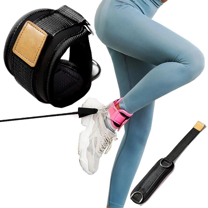 FitnessAnkleStrapsAdjustableDRingFootSupportCuffsGymLeg