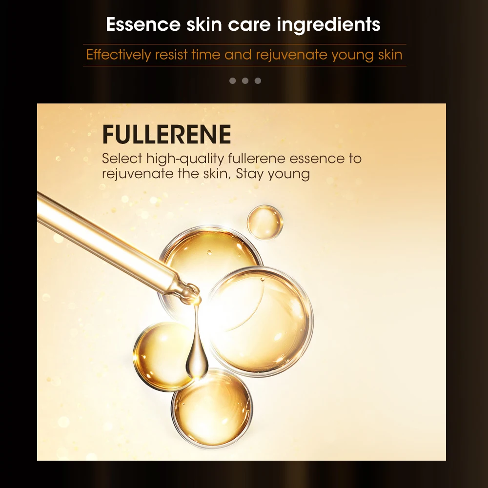 Fullerene Placenta Capsule Essence Facial Brighten Serum Moisturizing Nourishing Anti-Wrinkle Vitamin E Hyaluronic Acid Skincare 5